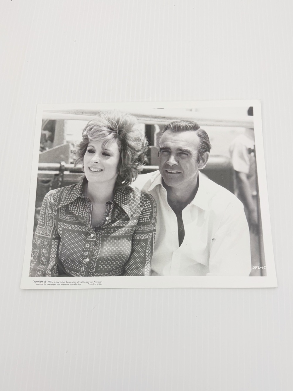 Vintage 1971 James Bond Sean Connery Jill St John Diamonds Forever Photo Card